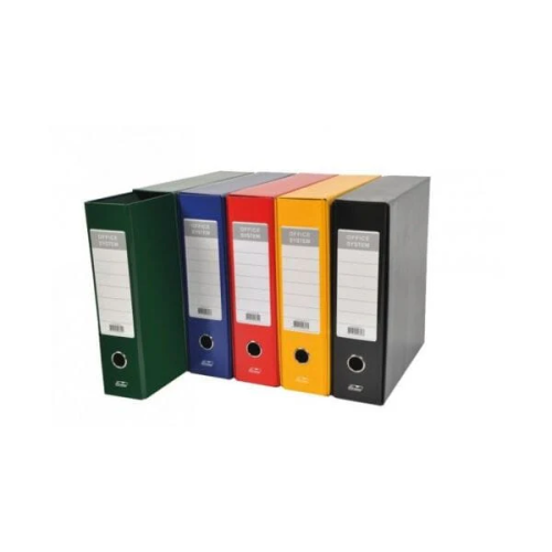 Pasta arquivo colorida c/ e s/ caixa 80 e 40mm